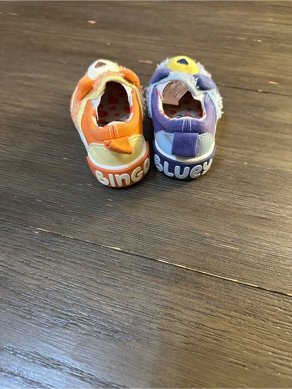 Sz 5 Toddler Bluey & Bingo Fleece Slip On shoes